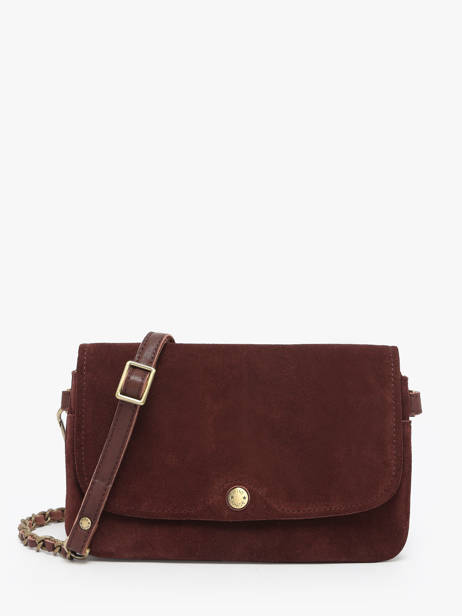 Cross Body Tas Vintage Leder Mila louise Violet vintage 3783VC